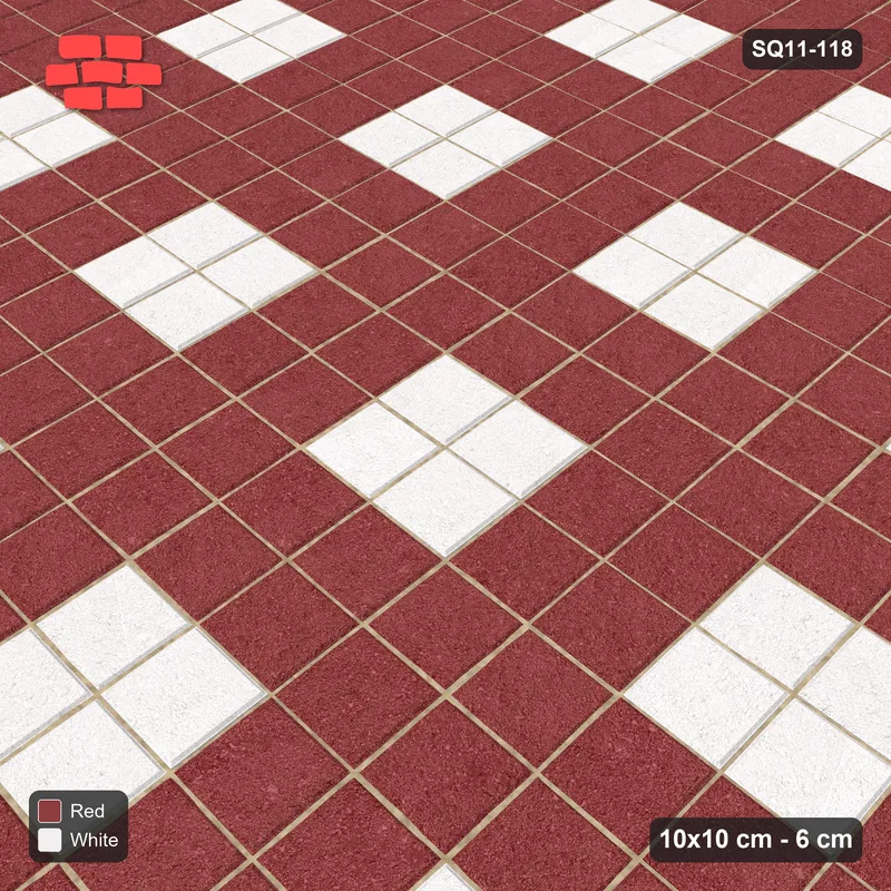 Interlock (Pasco) 10x10 cm · SQ11-118 · Accent Squares Every 2 Cells · Side view