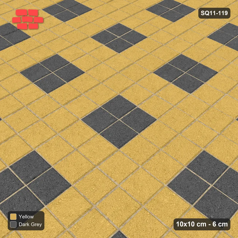Interlock (Pasco) 10x10 cm · SQ11-119 · Accent Squares Every 2 Cells · Side view