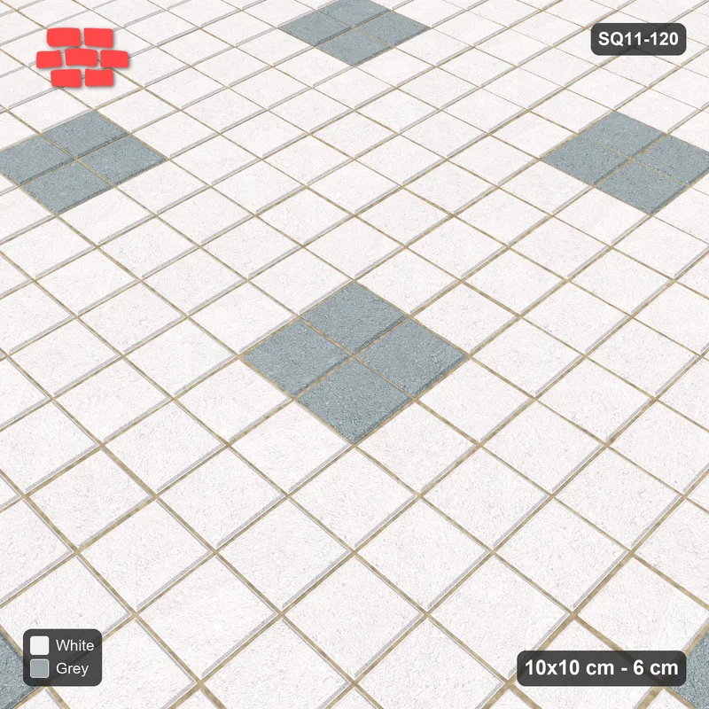 Interlock (Pasco) 10x10 cm · SQ11-120 · Accent Squares Every 3 Cells · Side view