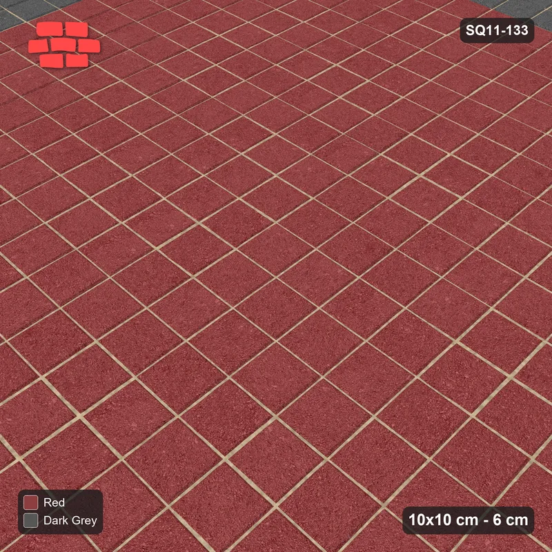 Interlock (Pasco) 10x10 cm · SQ11-133 · Accent Edge Course · Side view