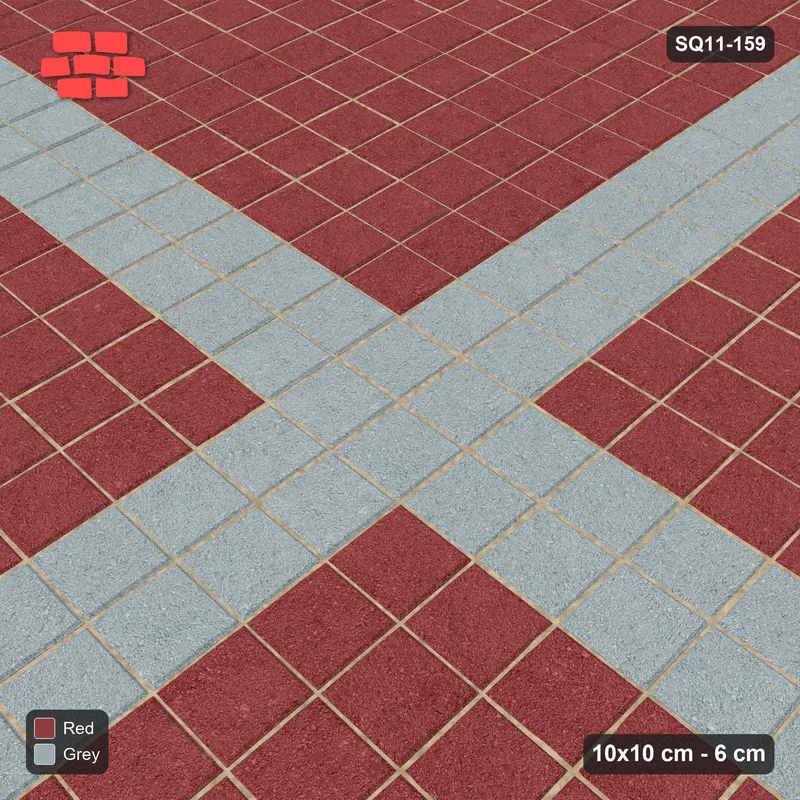 Interlock (Pasco) 10x10 cm · SQ11-159 · Cross Feature · Side view