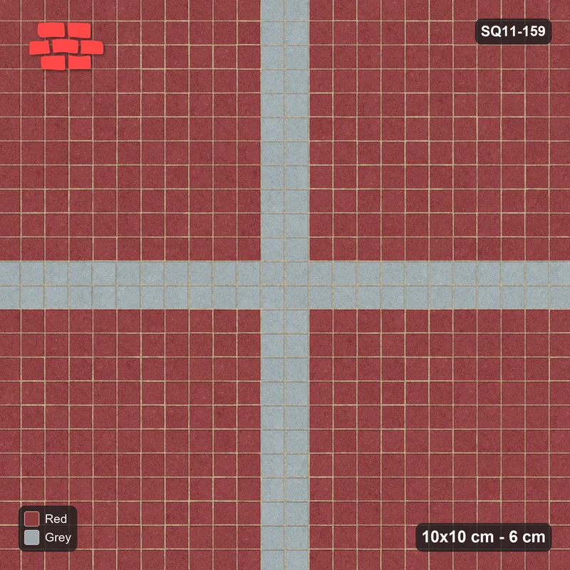 Interlock (Pasco) 10x10 cm · SQ11-159 · Cross Feature · Top view