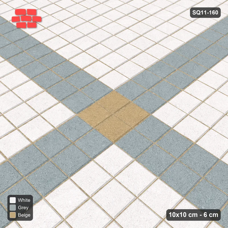 Interlock (Pasco) 10x10 cm · SQ11-160 · Cross Feature · Side view
