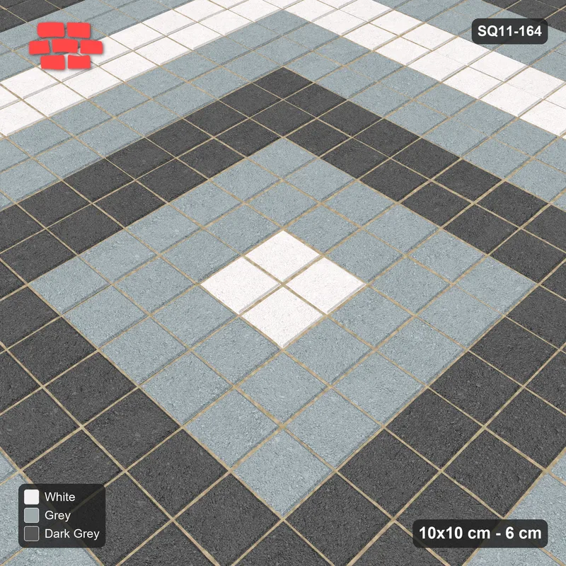 Interlock (Pasco) 10x10 cm · SQ11-164 · Tonal Rings · Side view