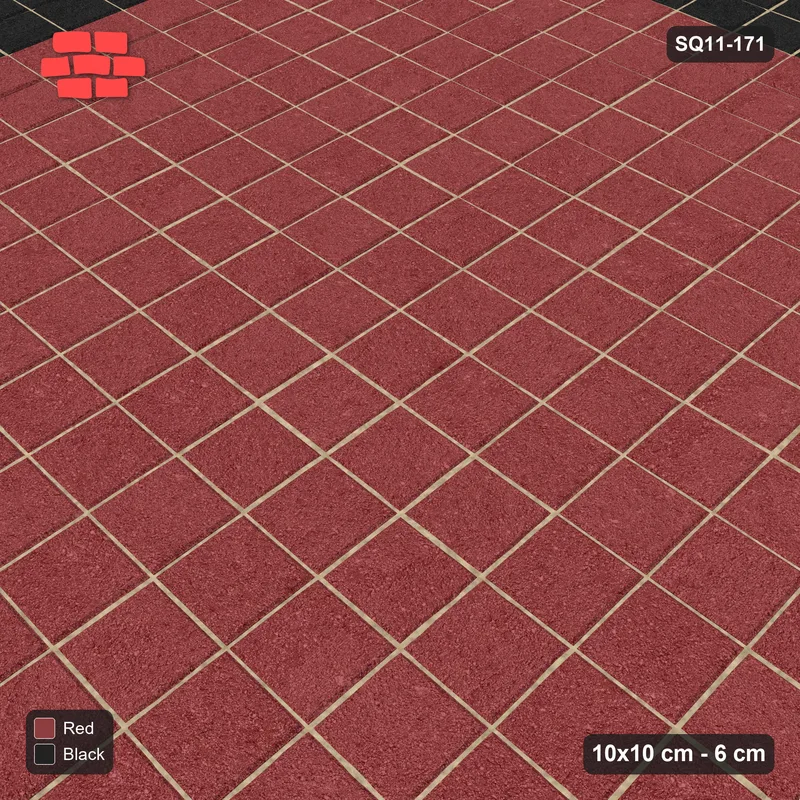 Interlock (Pasco) 10x10 cm · SQ11-171 · 20 cm Border with Plain Field · Side view