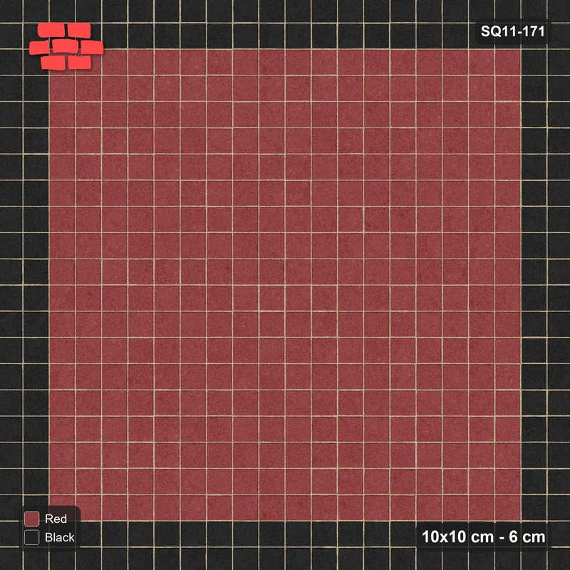 Interlock (Pasco) 10x10 cm · SQ11-171 · 20 cm Border with Plain Field · Top view