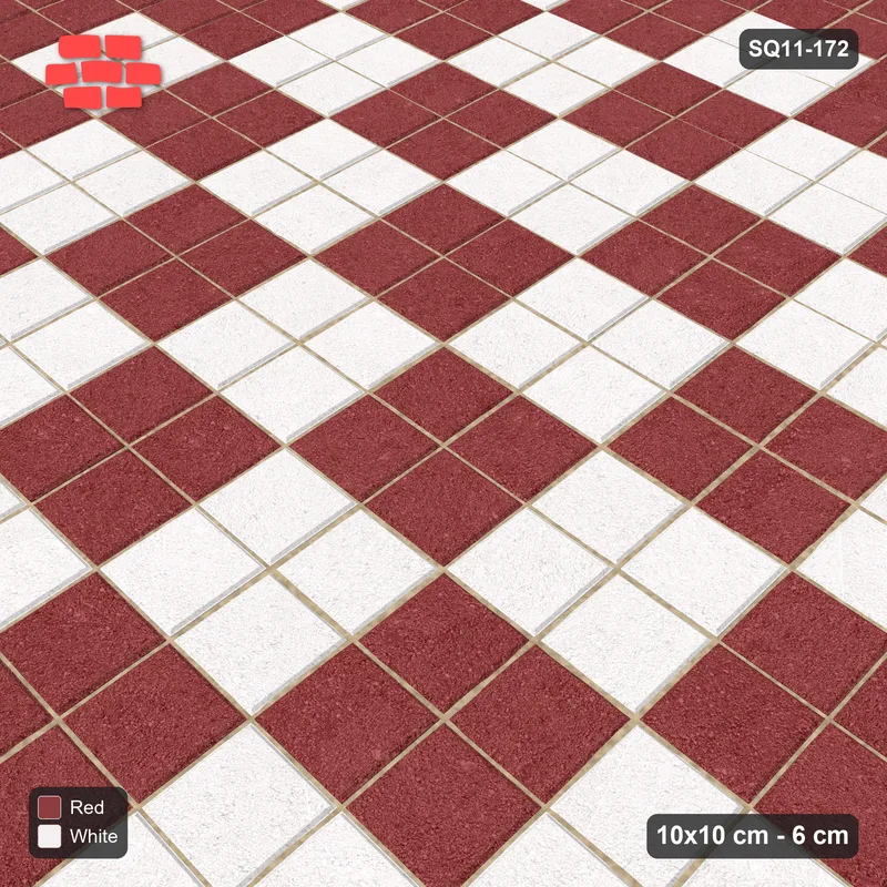Interlock (Pasco) 10x10 cm · SQ11-172 · 20 cm Border with Checker Field · Side view