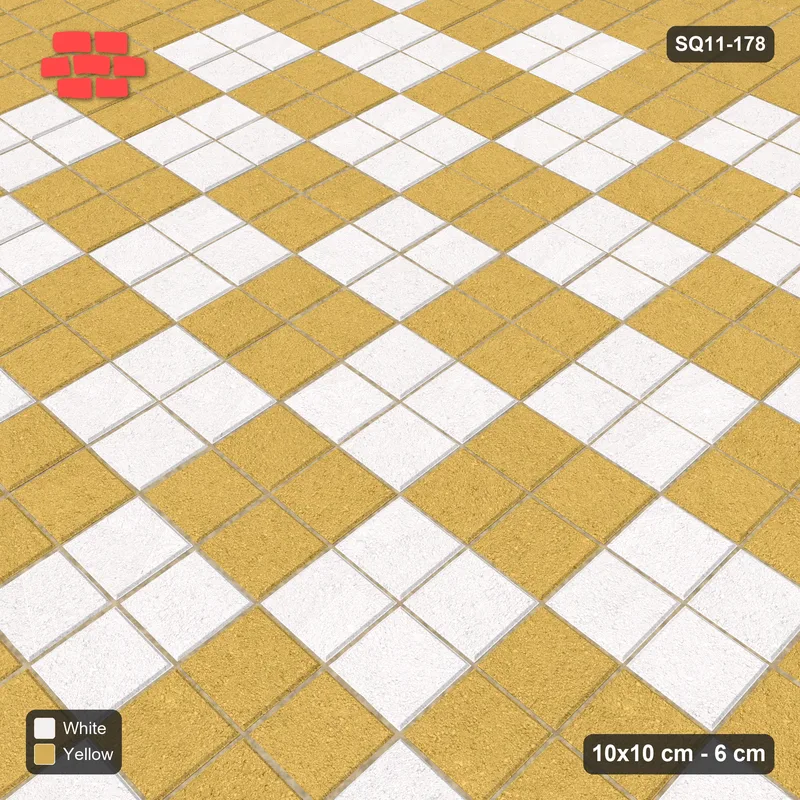 Interlock (Pasco) 10x10 cm · SQ11-178 · 40 cm Border with Checker Field · Side view