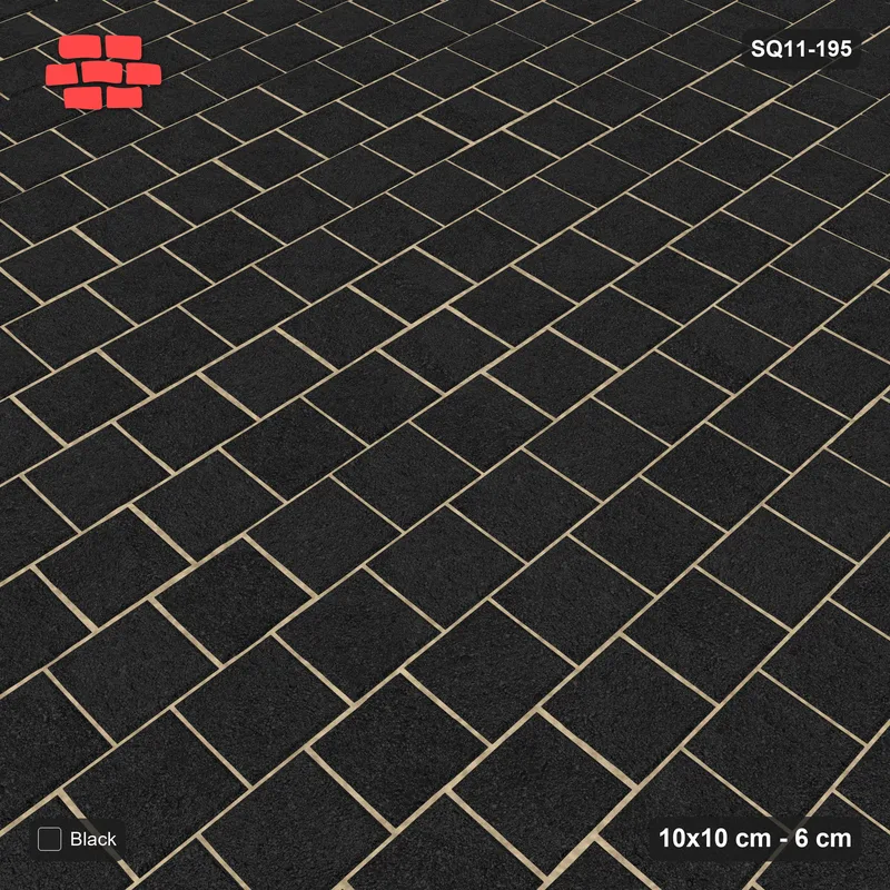 Interlock (Pasco) 10x10 cm · SQ11-195 · Vertical Running Bond · Side view
