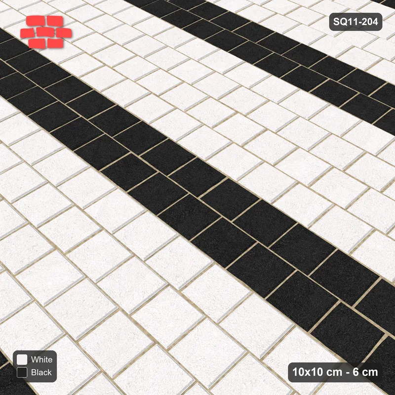 Interlock (Pasco) 10x10 cm · SQ11-204 · Running Bond Every Third Course · Side view