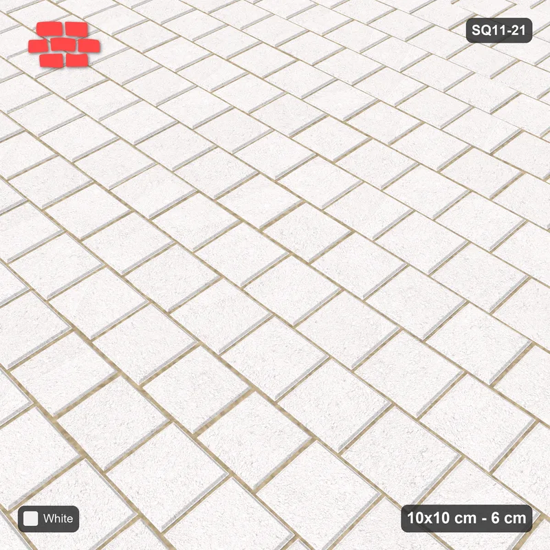 Interlock (Pasco) 10x10 cm · SQ11-21 · Third Running Bond · Side view