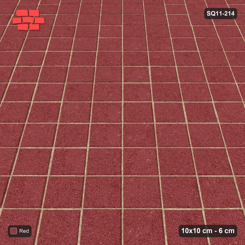 Interlock (Pasco) 10x10 cm · SQ11-214 · Diagonal Stack, Plain · Side view