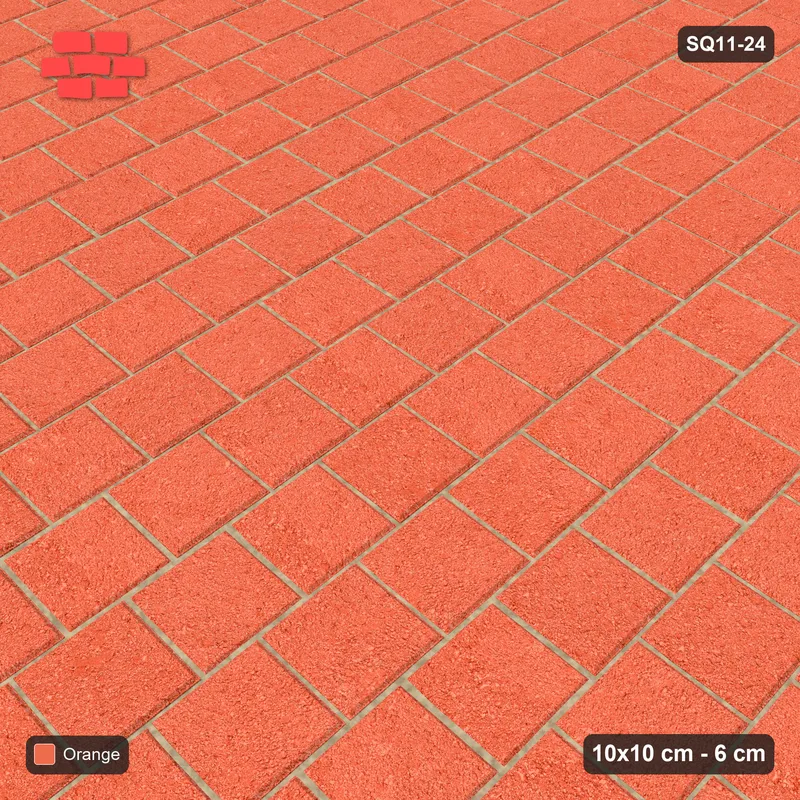 Interlock (Pasco) 10x10 cm · SQ11-24 · Vertical Running Bond · Side view
