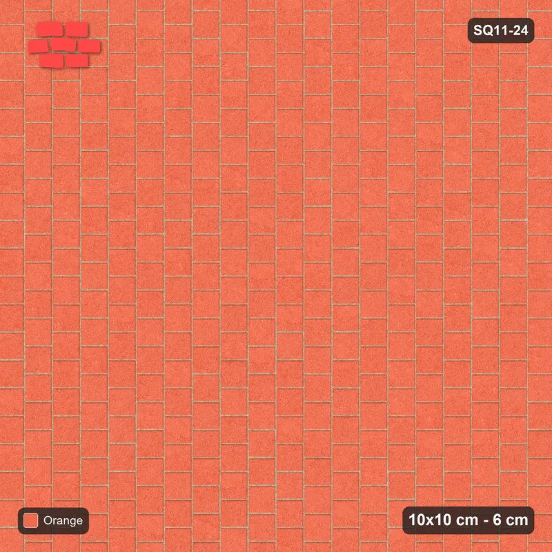 Interlock (Pasco) 10x10 cm · SQ11-24 · Vertical Running Bond · Top view