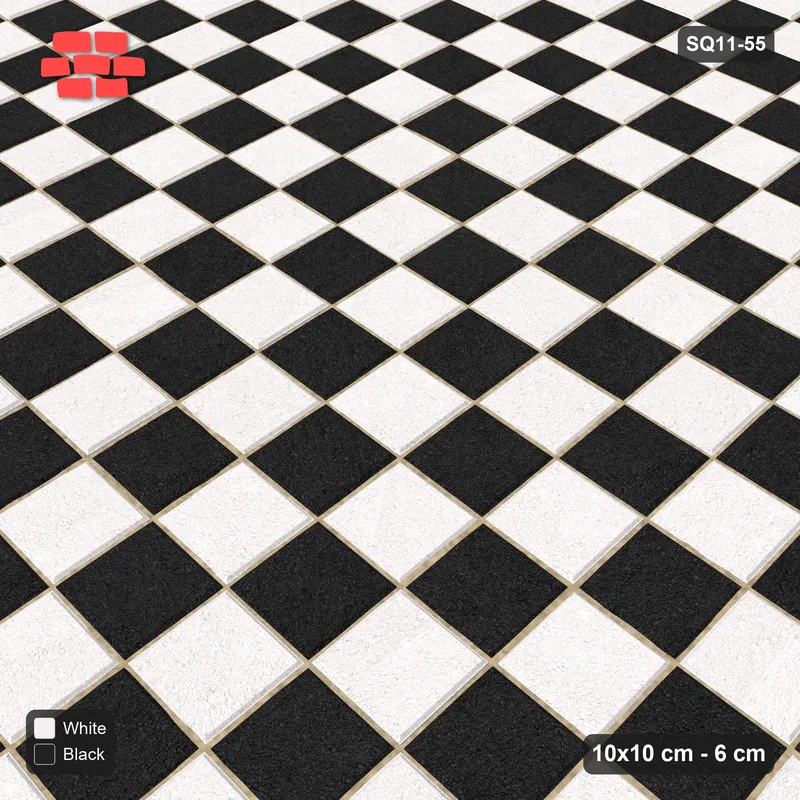 Interlock (Pasco) 10x10 cm · SQ11-55 · Unit Checkerboard · Side view