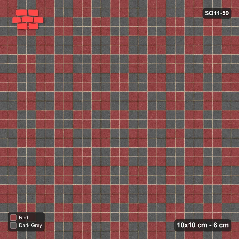 Interlock (Pasco) 10x10 cm · SQ11-59 · Two-Unit Checkerboard · Top view