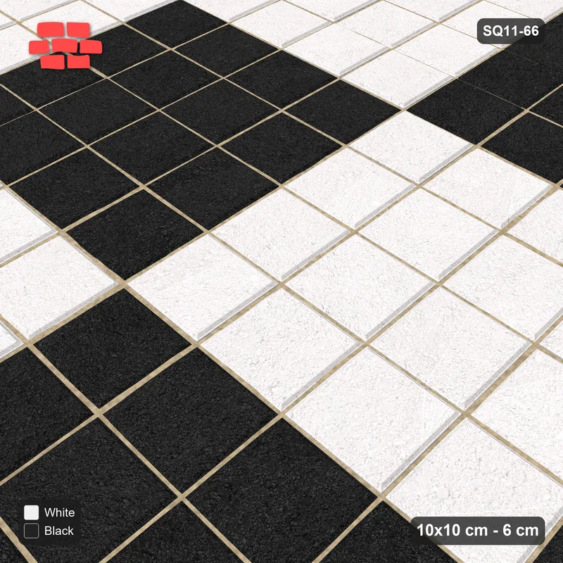 Interlock (Pasco) 10x10 cm · SQ11-66 · Four-Unit Block Checkerboard · Side view