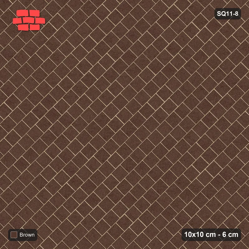 Interlock (Pasco) 10x10 cm · SQ11-8 · Diagonal Running Bond · Top view