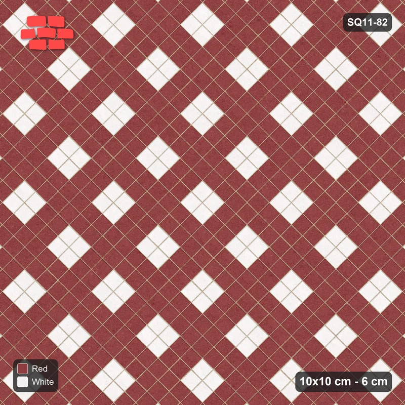 Interlock (Pasco) 10x10 cm · SQ11-82 · Harlequin Diamonds · Top view