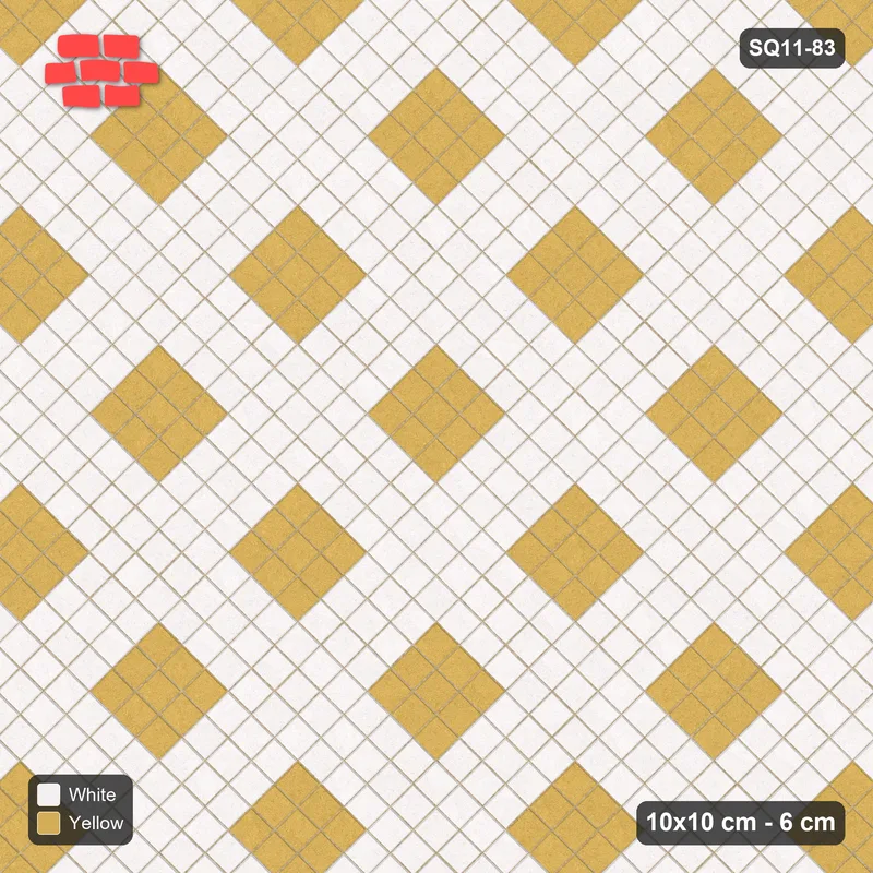 Interlock (Pasco) 10x10 cm · SQ11-83 · Harlequin Diamonds · Top view