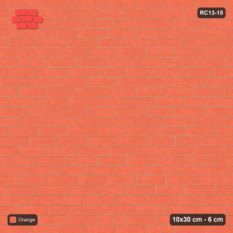 Interlock (Pasco) 10x30 cm · RC13-15 · Running bond 1/3 · Top view