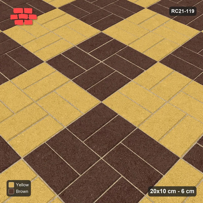 Interlock (Pasco) 20x10 cm · RC21-119 · Basketweave, Large Chequer · Side view