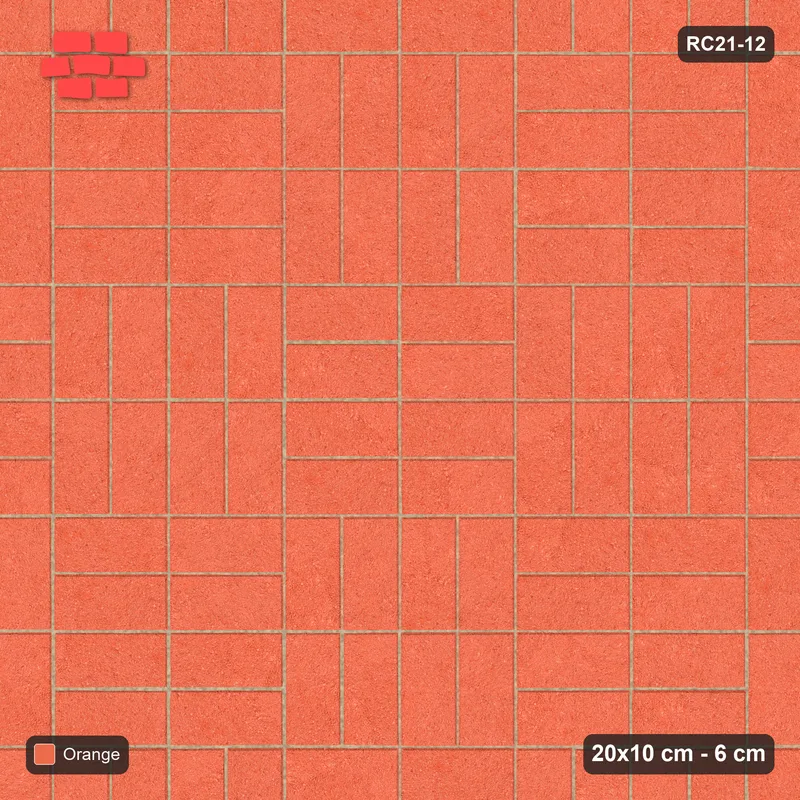 Interlock (Pasco) 20x10 cm · RC21-12 · Double Basketweave · Top view