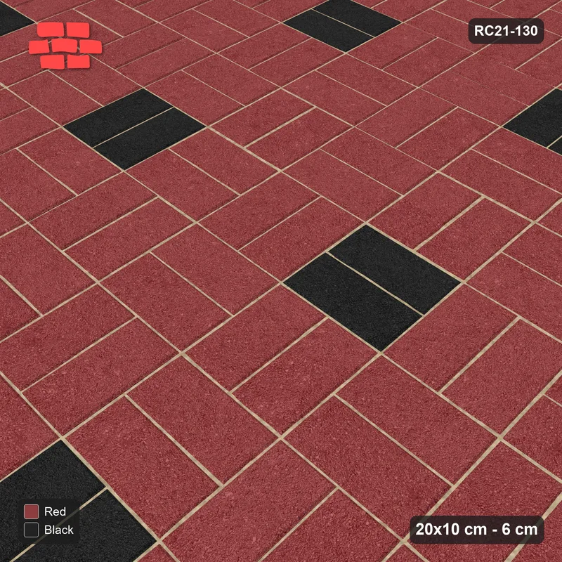 Interlock (Pasco) 20x10 cm · RC21-130 · Basketweave, Accent Dots · Side view