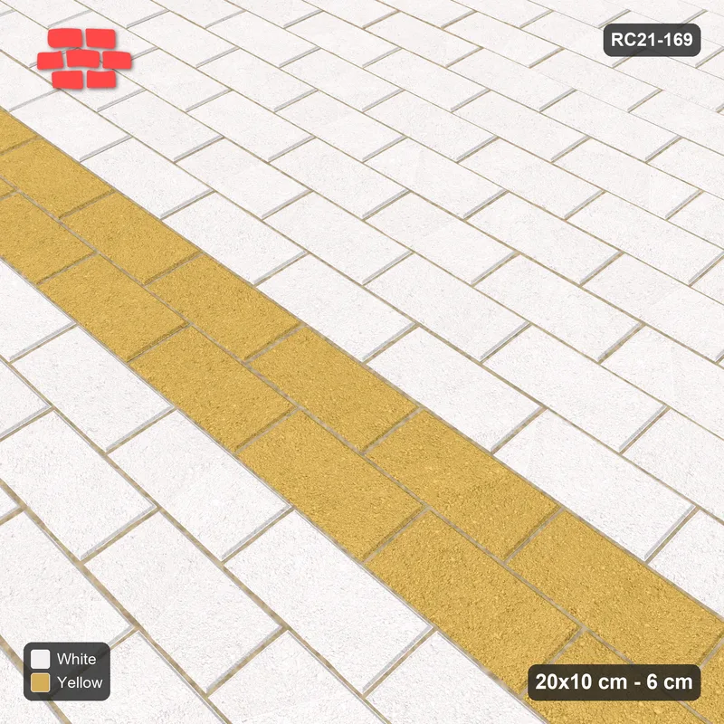 Interlock (Pasco) 20x10 cm · RC21-169 · Running Bond, Feature Band · Side view