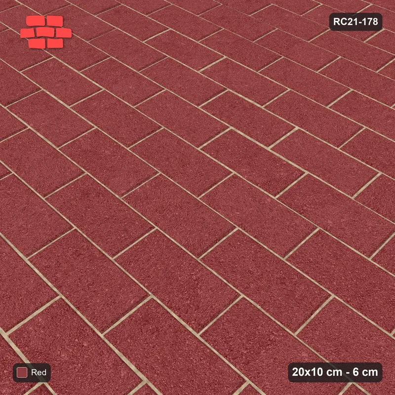 Interlock (Pasco) 20x10 cm · RC21-178 · Running Bond, 54F Kerb Frame · Side view