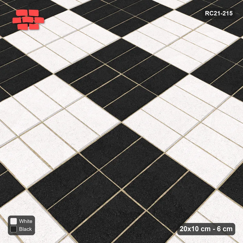 Interlock (Pasco) 20x10 cm · RC21-215 · Cross Panels 40 cm, Contrast · Side view
