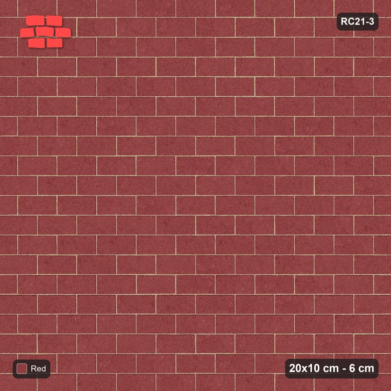 Interlock (Pasco) 20x10 cm · RC21-3 · Running Bond 1/2 · Top view