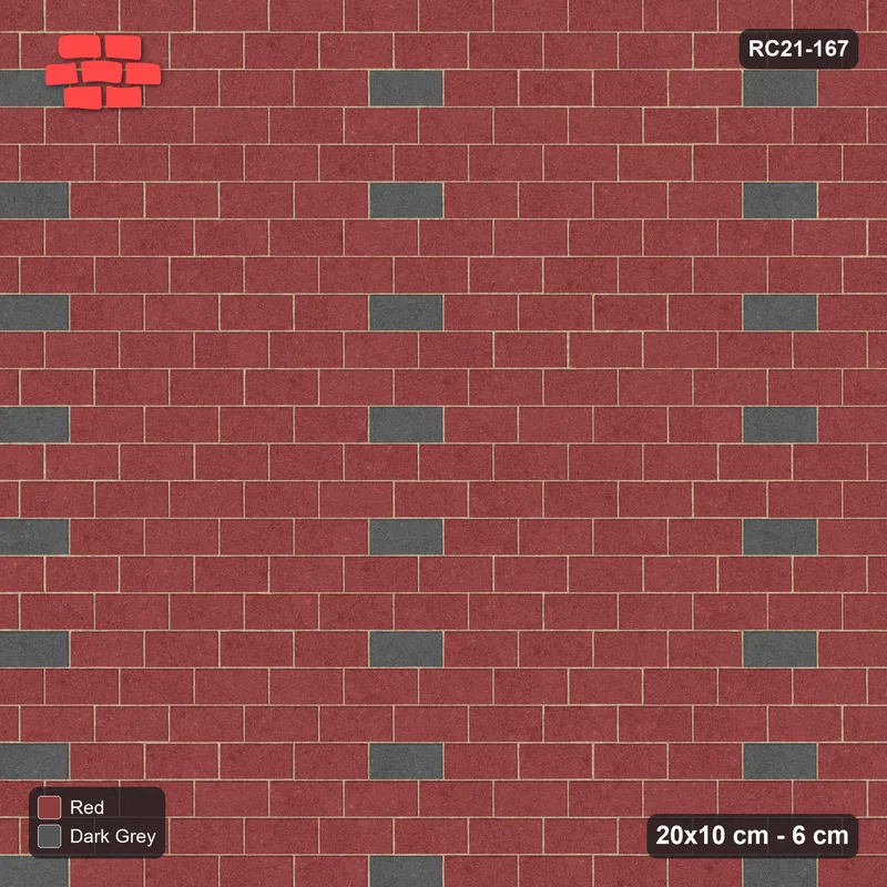 Interlock (Pasco) 20x10 cm · RC21T8-167 · Sandstone Basketweave Pair Checker · Top view Interlock (Pasco) 20x10 cm · RC21T8-167 · Sandstone Basketweave Pair Checker · Top view