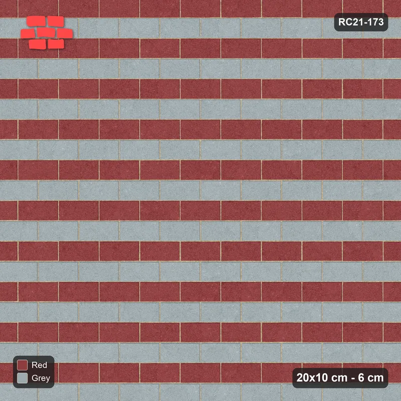 Interlock (Pasco) 20x10 cm · RC21T8-173 · Mustard Slate Basketweave Large Checker · Top view Interlock (Pasco) 20x10 cm · RC21T8-173 · Mustard Slate Basketweave Large Checker · Top view