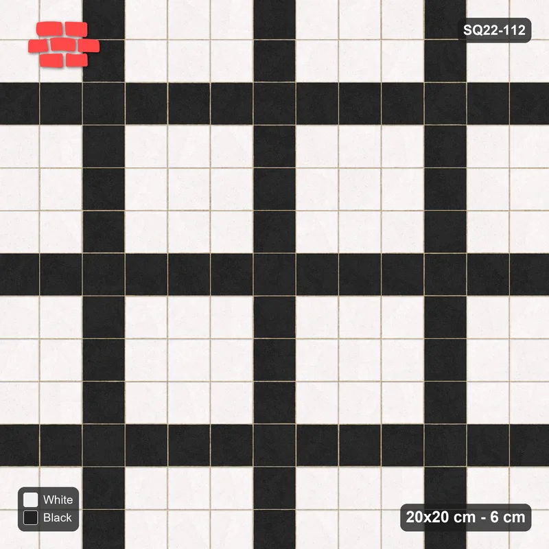 Interlock (Pasco) 20x20 cm · SQ22-112 · Plaza Grid Every 4 Units · Top view
