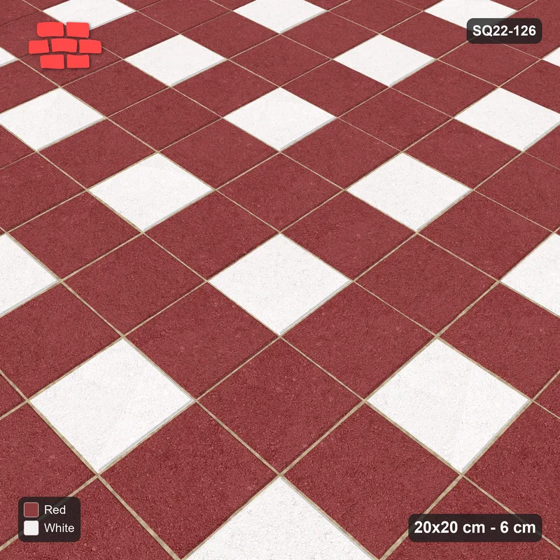 Interlock (Pasco) 20x20 cm · SQ22-126 · Accent Squares Every 2 Units · Side view
