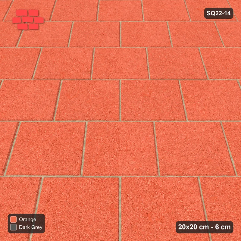 Interlock (Pasco) 20x20 cm · SQ22-14 · Kerb Framed 45 Running · Side view
