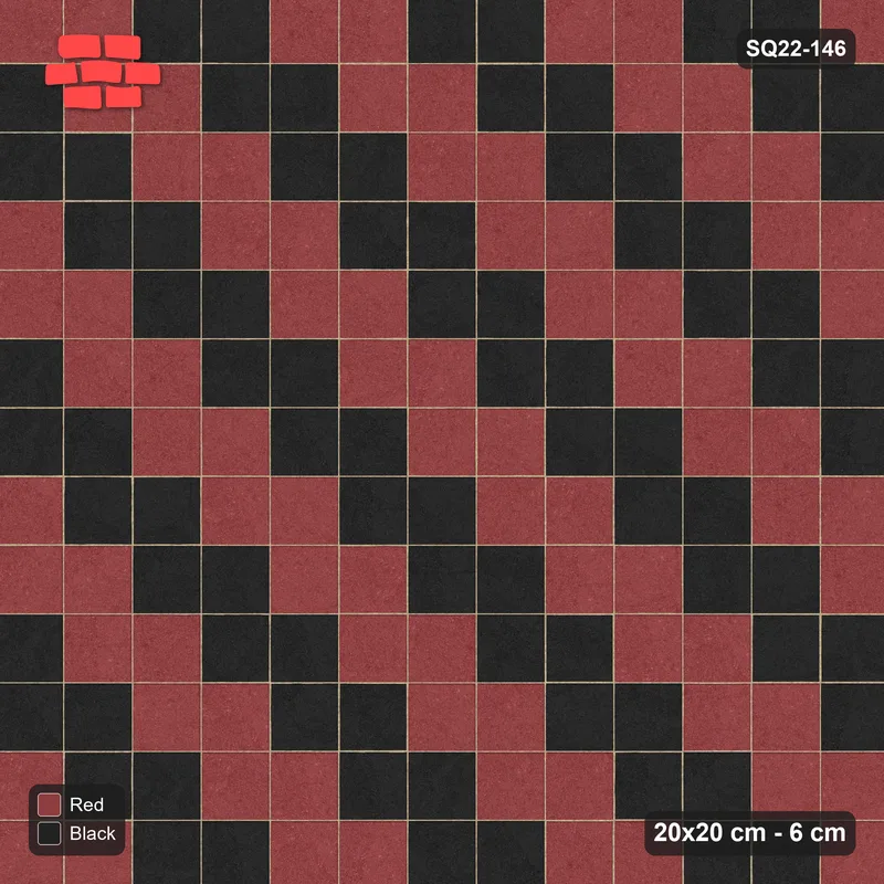 Interlock (Pasco) 20x20 cm · SQ22-146 · Diagonal Feature Stripes · Top view