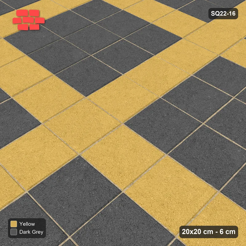 Interlock (Pasco) 20x20 cm · SQ22-16 · Tactile Guidance Grid · Side view