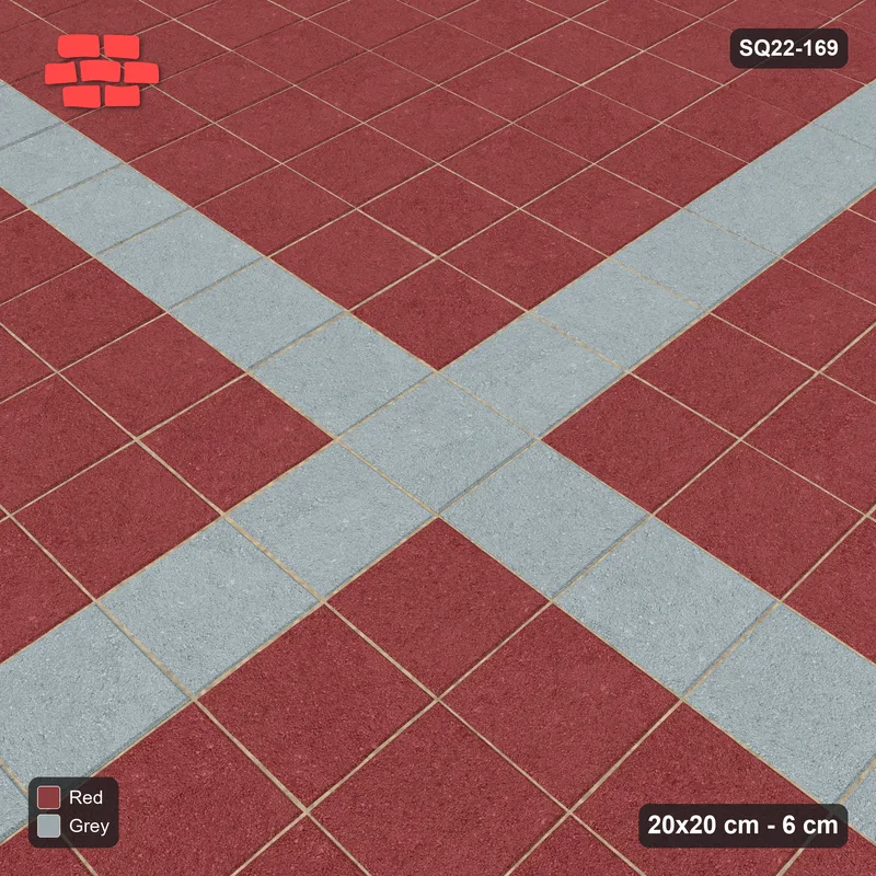Interlock (Pasco) 20x20 cm · SQ22-169 · Cross Feature · Side view
