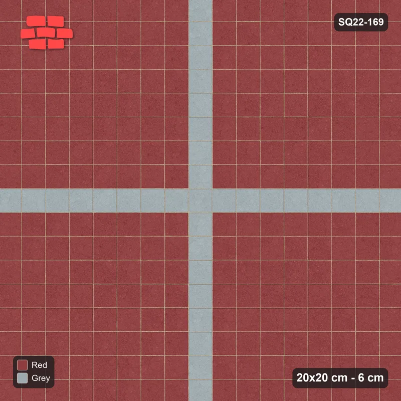 Interlock (Pasco) 20x20 cm · SQ22-169 · Cross Feature · Top view