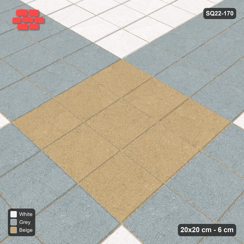 Interlock (Pasco) 20x20 cm · SQ22-170 · Cross Feature · Side view