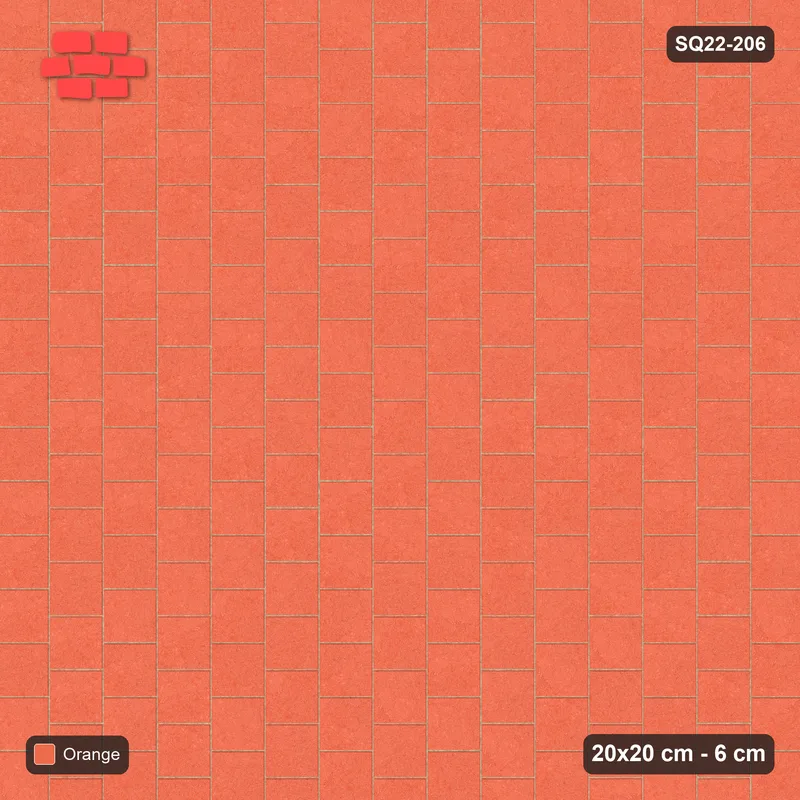 Interlock (Pasco) 20x20 cm · SQ22-206 · Vertical Running Bond · Top view