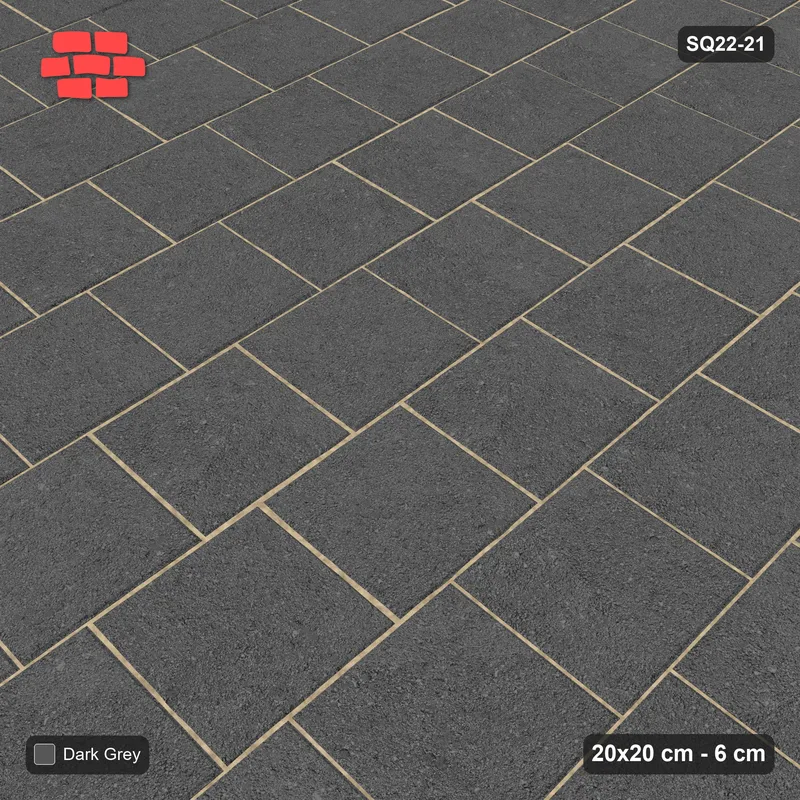 Interlock (Pasco) 20x20 cm · SQ22-21 · Vertical Third Bond · Side view