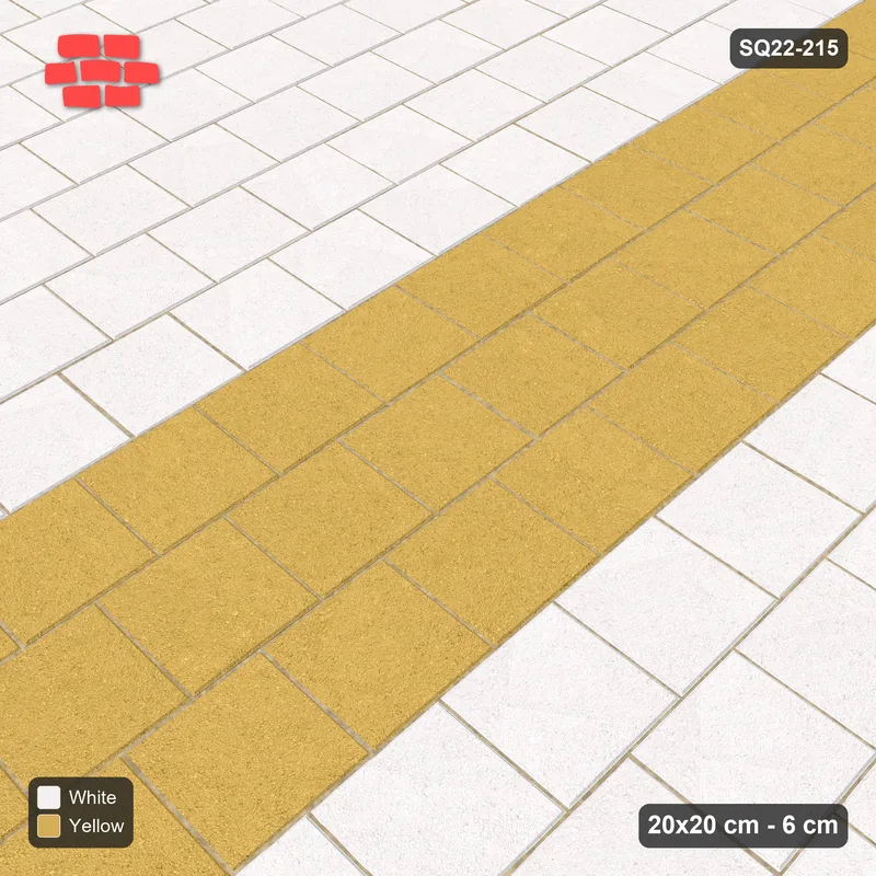 Interlock (Pasco) 20x20 cm · SQ22-215 · Vertical Running Feature Band · Side view