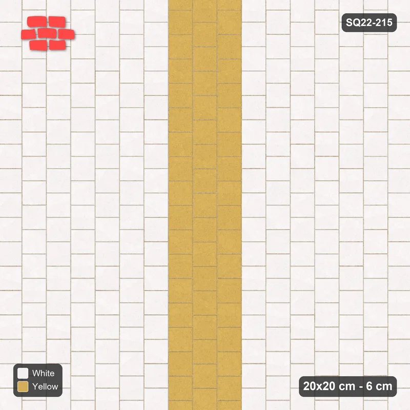 Interlock (Pasco) 20x20 cm · SQ22-215 · Vertical Running Feature Band · Top view