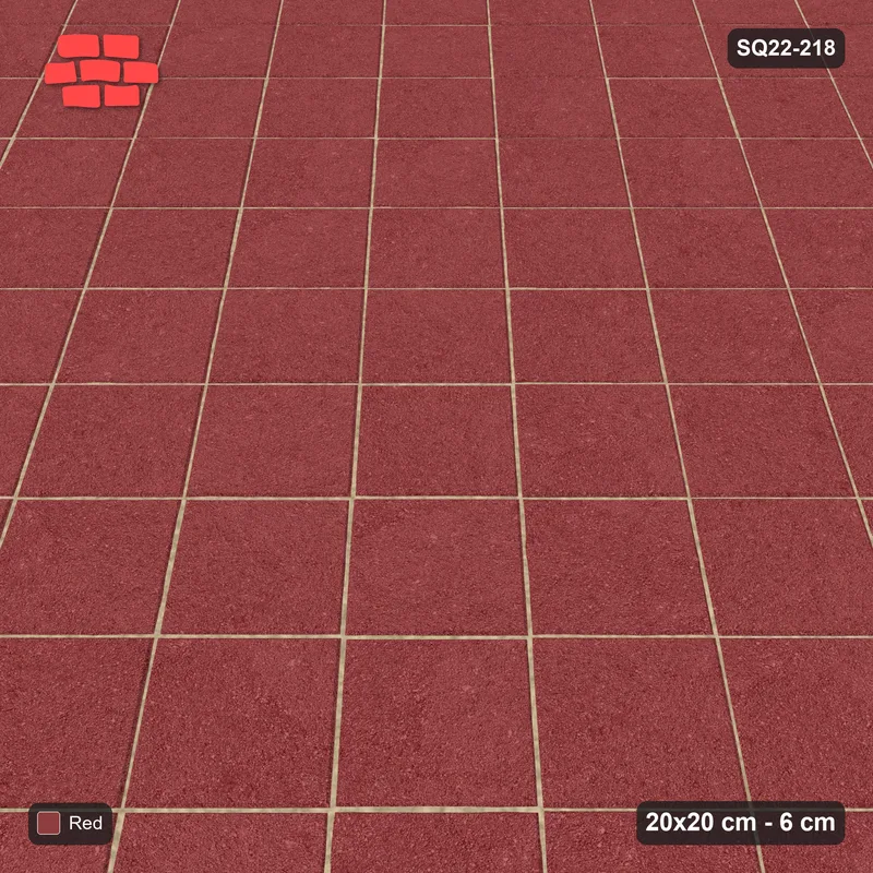 Interlock (Pasco) 20x20 cm · SQ22-218 · Diagonal Stack, Plain · Side view