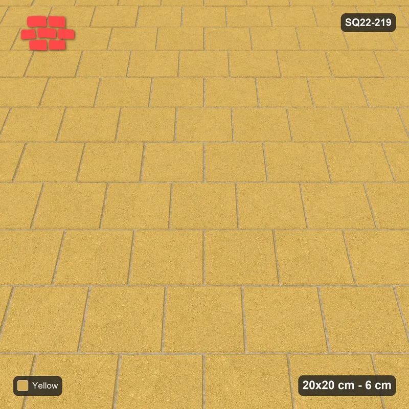 Interlock (Pasco) 20x20 cm · SQ22-219 · Diagonal Running Bond · Side view