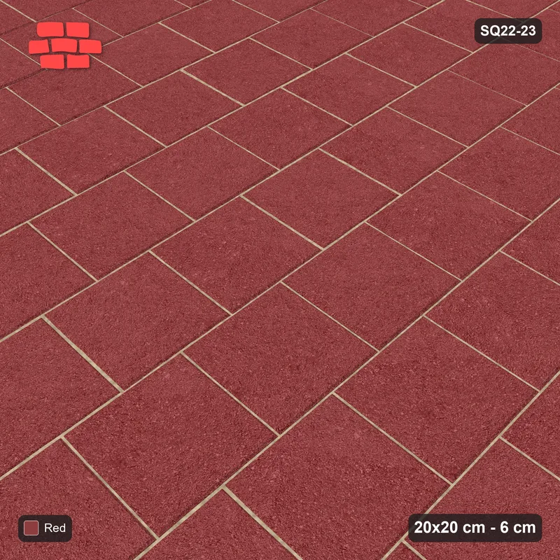 Interlock (Pasco) 20x20 cm · SQ22-23 · Vertical Half Bond · Side view