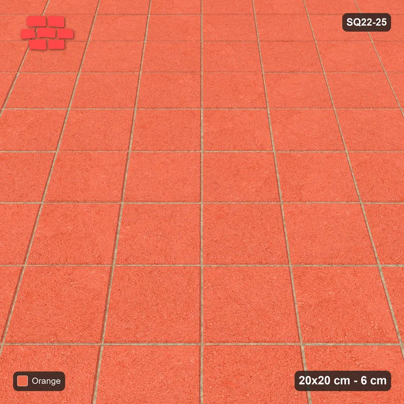 Interlock (Pasco) 20x20 cm · SQ22-25 · Diagonal Stack Wide Field · Side view